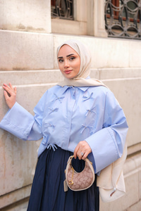 Taş Fiyonk Gömlek Mavi