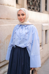 Taş Fiyonk Gömlek Mavi