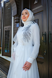 TAS ISLEMELI TUL ABIYE  BEYAZ