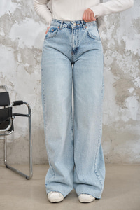 Taş Ve Kesik Detay Kot Pantolon Buz Mavi