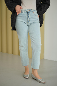 Taşlı Kot Pantolon Buz Mavi