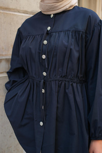 Taşlı Tunik Lacivert