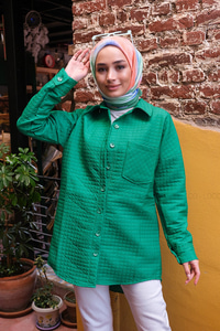 Uygun Fiyatlı TEK CEPLI KAPITONELI CEKET | Loccomoda.com 