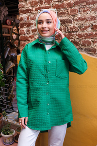 Uygun Fiyatlı TEK CEPLI KAPITONELI CEKET | Loccomoda.com 