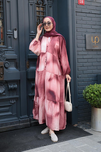 Tonsürton Desen Elbise Gül Kurusu