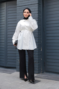 Trenç Gömlek Beyaz