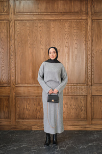 Triko Etekli Takım Gri