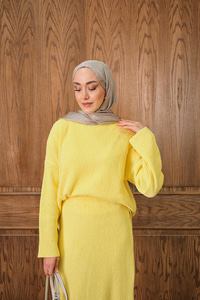 Triko Etekli Takım Sarı