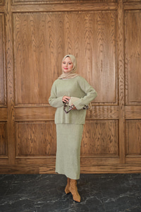 Triko Etekli Takım Yeşil