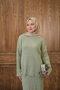 Triko Etekli Takım Yeşil