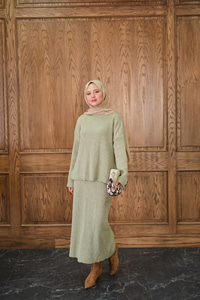 Triko Etekli Takım Yeşil