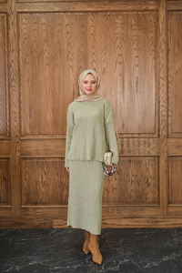 Triko Etekli Takım Yeşil