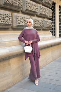 Tül Detay İkili Takım Vişne Çürüğü