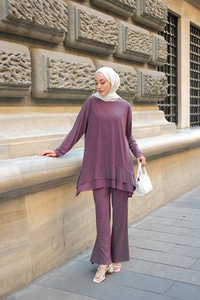 Tül Detay İkili Takım Vişne Çürüğü