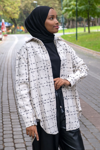 Uygun Fiyatlı TUVIT DESEN TEK CEPLI GOMLEK KREM | Loccomoda.com 