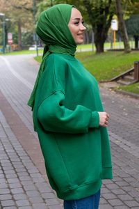 Uygun Fiyatlı UC IPLIK SALAS TUNIK YESIL | Loccomoda.com 