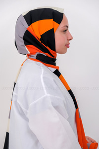 Uygun Fiyatlı UCGEN DESEN TWIL SAL TURUNCU | Loccomoda.com 