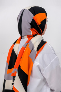 Uygun Fiyatlı UCGEN DESEN TWIL SAL TURUNCU | Loccomoda.com 