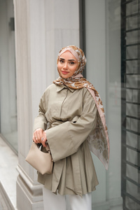 Uzun Kuşaklı Gömlek Küf Yeşil