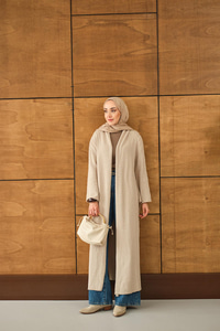 Uzun Triko Hırka Taş