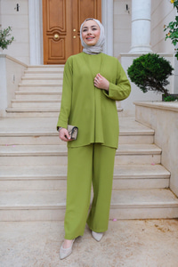 V Detay İkili Takım Yağ Yeşil
