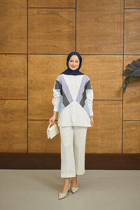 Verev Garnili Gömlek Beyaz