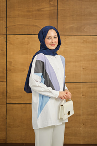 Verev Garnili Gömlek Beyaz