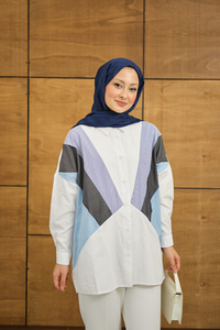 Verev Garnili Gömlek Beyaz