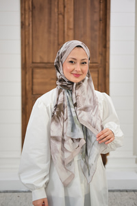 Vintage Desen Şal Bej