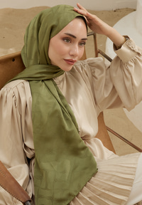 Wove Desen Şal Çimen Yeşil