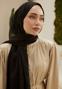 Wove Desen Şal Siyah