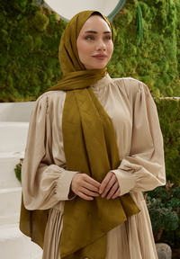 Wove Desen Şal Yağ Yeşil