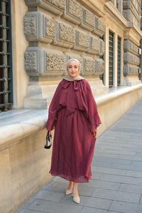 Yaka Bağlamalı Takım Bordo