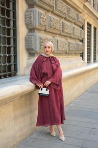 Yaka Bağlamalı Takım Bordo