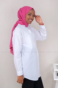 Uygun Fiyatlı YAKALI UZUN KOLLU GOMLEK BEYAZ | Loccomoda.com 