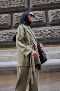 Yan Bağlamalı Scuba Takım Fıstık Yeşil