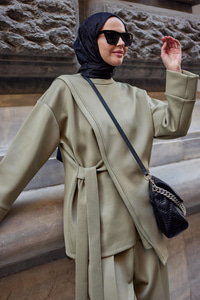 Yan Bağlamalı Scuba Takım Fıstık Yeşil