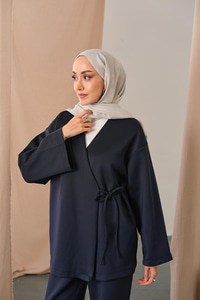 Yan Bağlamalı Takım Lacivert