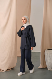 Yan Bağlamalı Takım Lacivert