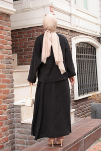 Yandan Bağlamalı Modal Takım Siyah