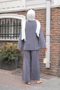 Yandan Bağlamalı Takım Antrasit