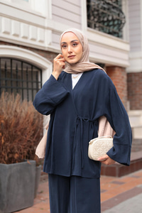 Yandan Bağlamalı Takım Lacivert