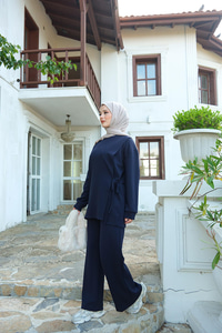 Yandan Bağlamalı Takım Lacivert