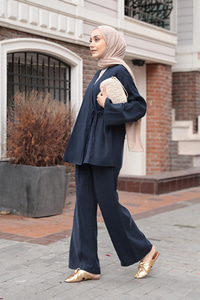 Yandan Bağlamalı Takım Lacivert