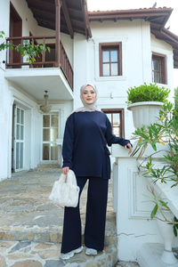 Yandan Bağlamalı Takım Lacivert