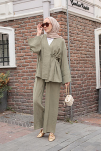 Yandan Bağlamalı Takım Yeşil