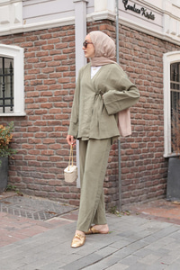 Yandan Bağlamalı Takım Yeşil