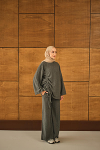 Yandan Biyeli İkili Takım Antrasit