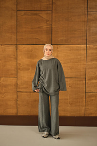 Yandan Biyeli İkili Takım Antrasit