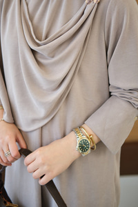 Yandan Düğme Detaylı Takım Krem